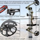 Archery Compound Bow Set 0-70 Lbs  Draw Length 16 5-30  Ibo Up To 325 Fps  Hunti