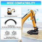 2pcs 3 Way Hydraulic Diverter Valves Kit For 1-2 Ton Mini Excavator W  31  Hoses