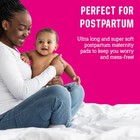 Flo Extra Long Maternity Pads  30 Pack  4 Wings Heavy Flow Organic Bamboo For