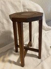 Vintage antique Arts   Crafts Style Wood Stool