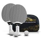 Professional Table Tennis Racket Set With 3 Balls - Composite Rubber Ping Pong P