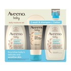 Aveeno Baby Daily Moisture Set 2 18oz Wash   Shampoo   1   8oz Lotion