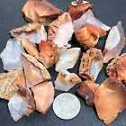 Madagascar Red Carnelian Agate Crystal Rough Raw Stones  by The Piece Or Pound 