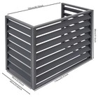 Air Conditioner Fence Screen  Outdoor Air Conditioner Protective Cover Dark Grey