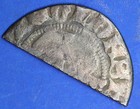 English 1300-1500ad Medieval Hammered Cut Long Cross Half Penny  0 57g   34994 