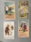 Lot Of 9 Paper Ephemera  Arbuckle  Estey Hires Coates Morse Hoyt  Cards