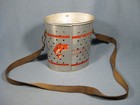 Rare Vintage Old Pal Oval Galvanized Minnow Bucket With Strap   Insert Lititz Pa