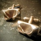 Large Square Vintage Sterling Silver Cuff Links 36g