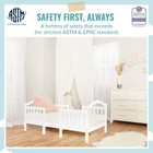 Dream On Me Rosie Toddler Bed In White