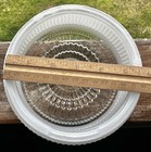 Vintage Round Glass Clear And White Drum Shade Ceiling Kitchen 6   