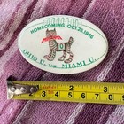 Vintage Antique Homecoming Football Game 1946 Ohio U Vs Miami U Pin Back Button