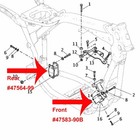 Front   Rear Isolator Motor Mount For Harley Dyna Fxd Low Rider 1999-2017 2010