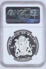 2004 Malawi African 10 Kwacha Leopard With Cub Graded Ngc Pf-66 Ucam  Top Pop 1