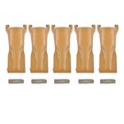 5 Pk Bucket Teeth With Flex Pins Yellow V23syl V23pn For Backhoe Loader Crane