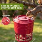 Large Bird Feeder For Outdoors  10lb Capacity Squirrel Proof Metal Feeder Wit   