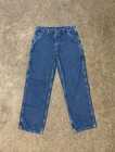 Vintage Carhartt Men   s Blue Denim Workwear Pants Relaxed 32x30