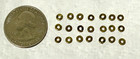 21 Vintage Tiny Miniature Brass Bead Spacers 1 8  Wide