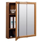 Zenith K24 Oak wood Rectangle Medicine Cabinet mirror 25-3 4 H X 23-1 4 W In 