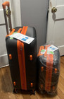 Rockland 2 Piece Hardside Luggage Set Spinner Expandable 28  20  Charcoal