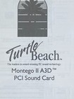 Turtle Beach Montego Ii 3ad Pci Sound Card Manual   Disc Only