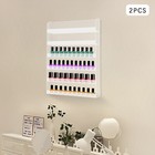 2 Pcs 6-tiers Nail Polish Display Rack Wall Mounted Nail Polish Storage Rack New