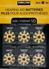 Kirkland Zinc-air Premium Hearing Aid Batteries Size  10  13  312 Or 675 Bb 2028