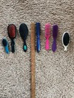 7  Vintage Hair Brushes 