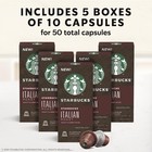 Starbucks - Nespresso Original Line Dark Roast Italian Roast Coffee  50 Capsules