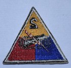 Post Wwii Us Army 2nd Armored Division Cut Edge Ag Border Patch