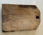 Antique Primitive Heavy Duty Early America Wood Big Cutting Board  21 x 14 x 2 