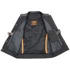 Milwaukee Leather Lkm3710 Soa Men s Black  jax  Leather Biker Club Style Vest