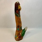 Native American Hopi Wood Carved Corn Maiden Kachina By Harold Nequatewa Signed