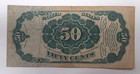 5th Issue U s  Fractional Note 50 Cents Crawford Fr  1381 Vf W pinhole