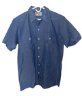Dickies Work Shirt Short Sleeve Blue Sz Large New No Tags