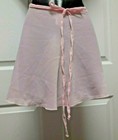 Light Pink Solid Georgette Wrap Skirt Even Hem Capezio   309 Adult One Size Nwt