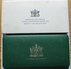 1973 Trinidad   Tobago 8-coin Proof Set W  Silver  10    5 Coins  Franklin Mint