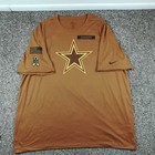 2023 Dallas Cowboys Shirt Nike Salute To Service Distressed Logo Mens 4xl