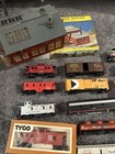 Vintage Huge Lot Ho Model Trains American Flyer Tyco Athearn Silver Streak Track