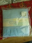 Bright Future Jcpenny Blue Thermal Satin Security Blanket Vintage  36  X 50 