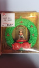 Vtg Disney Mickey   Minnie As Santa And Pals Snow Dome Christmas Ornament Nib