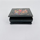 Vintage Russian Lacquer Box Hand Painted Courting Scene Palekh Style Trinket Box