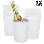 Tiawudi 12 Pack Ice Buckets For Parties Plastic Wine Cooler For Champagne