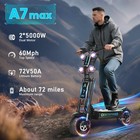 Dual Motor 10000w Electric Scooter 13  72v 50ah Off Road Fast E Scooter 60mph