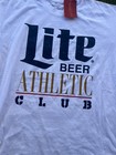 Lite Beer Athletic Club X Mitchell   Ness White Shirt Nwt Size L Tee