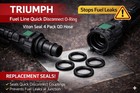 Triumph Fuel Line Quick Disconnect O-ring Viton Seal 4 Pack Qd Hose
