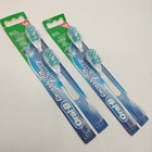 2 X Oral-b Cross Action Power Toothbrush Medium Replacement Brush Heads New Lot