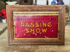Vintage Decorative 500 In Packets Of Passing Show Cigarette Adv  Tin Sign Board