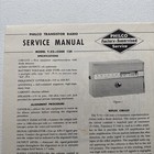 1960 Philco Transistor Radio Model T-52 Code 124 Service Manual Vintage