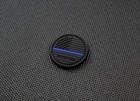 Usa Blackout Thin Blue Line Flag Pvc Button Morale Patch Patriot Police America