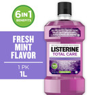 Listerine Total Care Anticavity Fluoride Mouthwash mouth Rinse  Fresh Mint  1 L